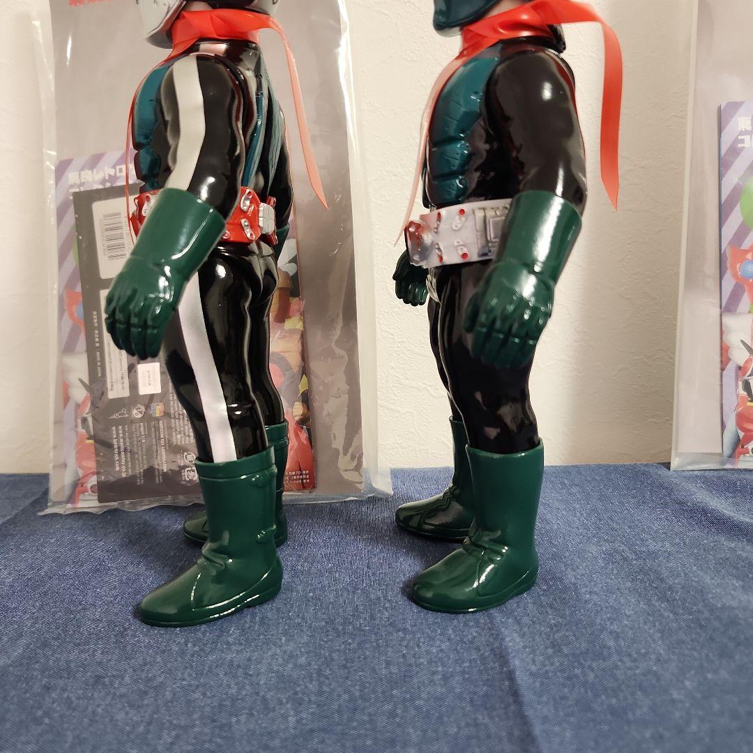 東映レトロソフビコレクション　シン·仮面ライダー　シン·仮面ライダー第２号　2体