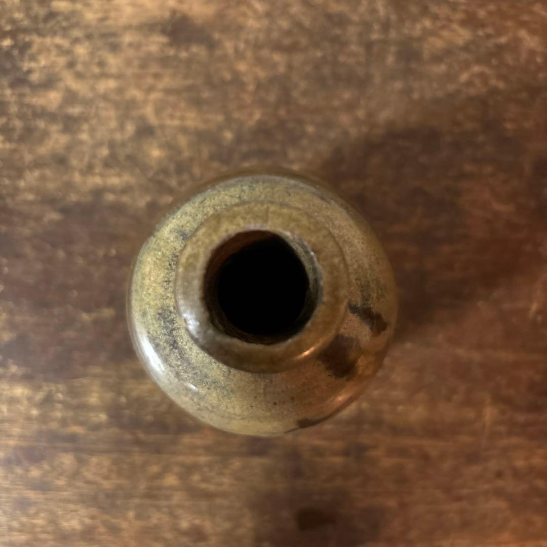 古い美濃　瀬戸徳利　江戸　明治　花入　酒器　アンティーク　古道具　花器　李朝