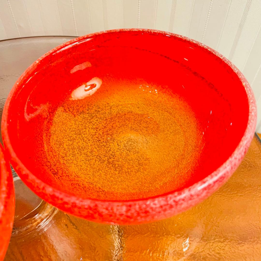 ✨新品未使用✨硝子工芸品 琉球ビードロ硝子 ボウル皿 セット