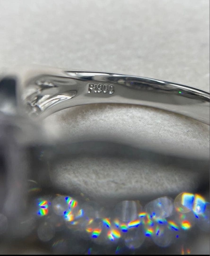 専用JL226★最高級 大粒ターフェアイト1.076ct D リング ソ付