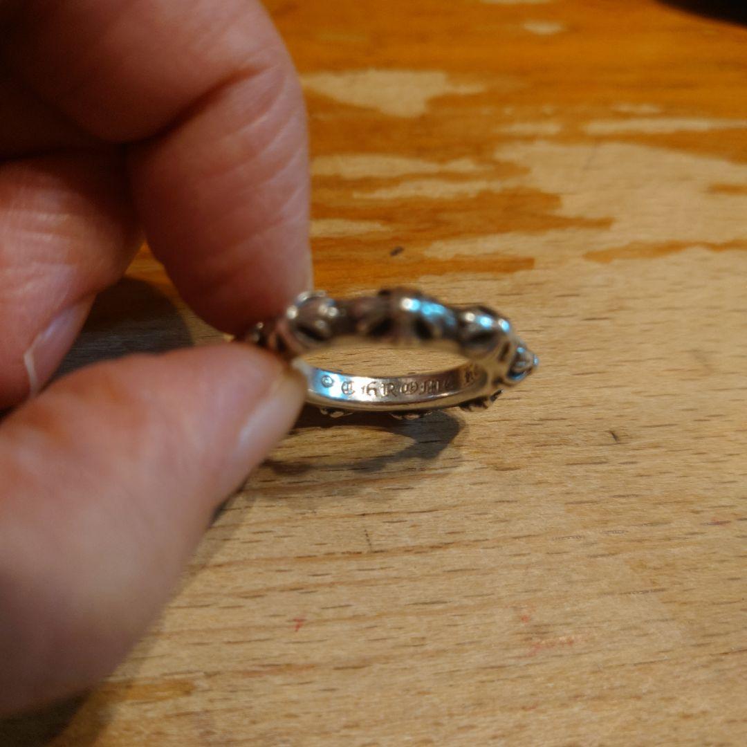 クロムハーツ silver925 クロスバンドリング 10号