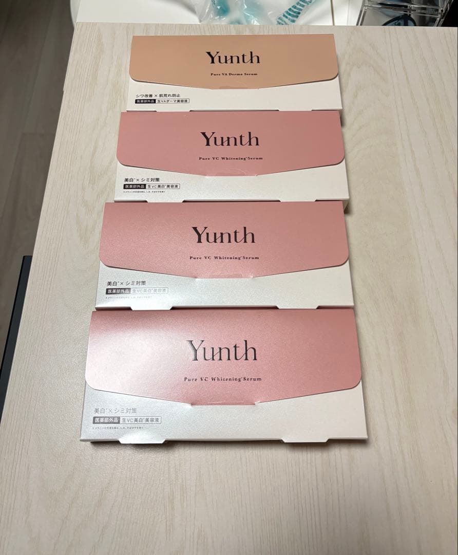 新品未開封/4点セット【Yunth】生VC美白美容液 & 生VAダーマ美容液