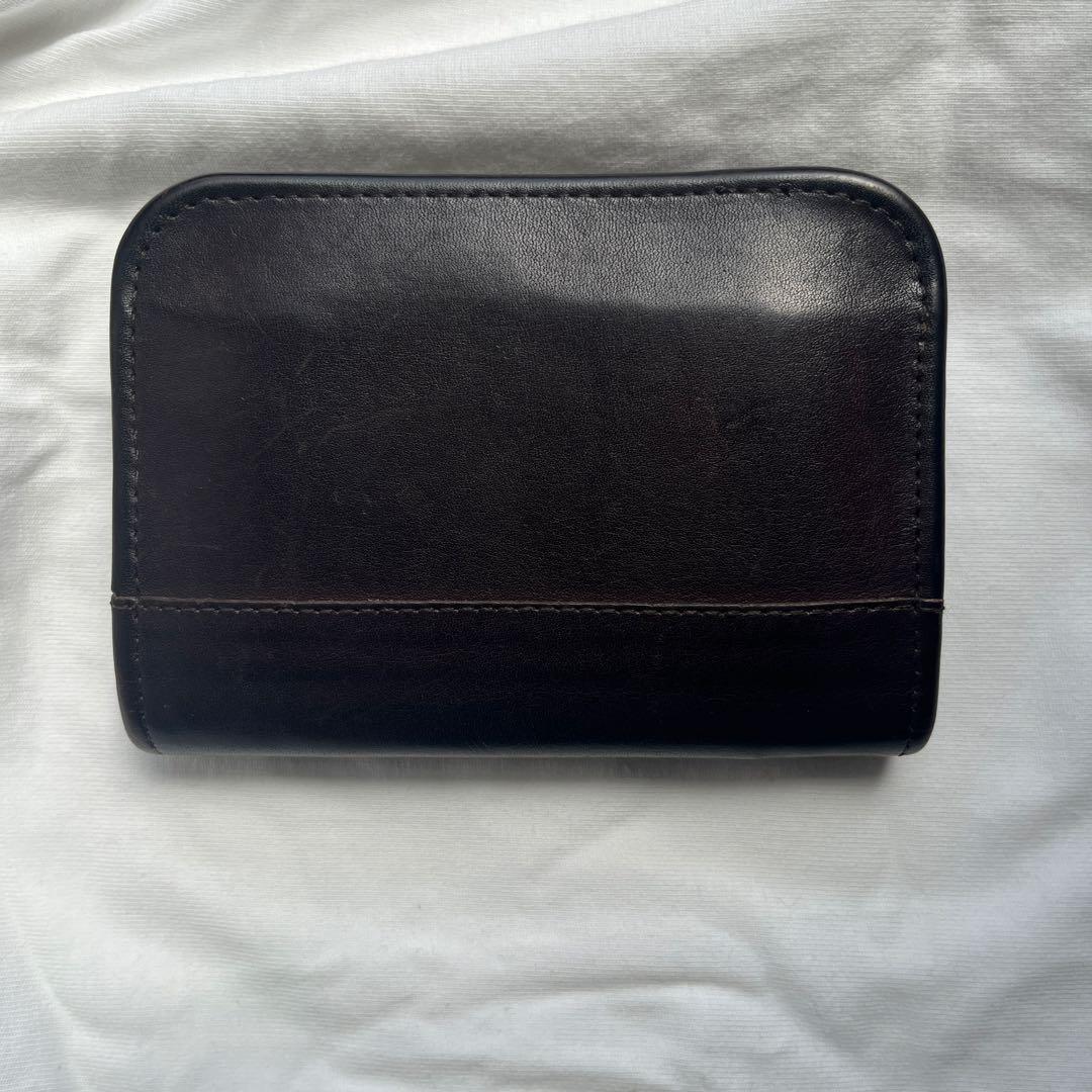 オールドコーチ coach ラウンドジップ コンパクトウォレット 財布　レザー