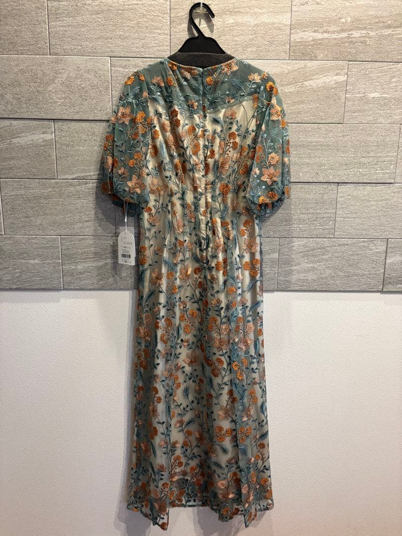 【新品タグ付き】Dorry Doll ブルーミーフラワードレス　オレンジ　M