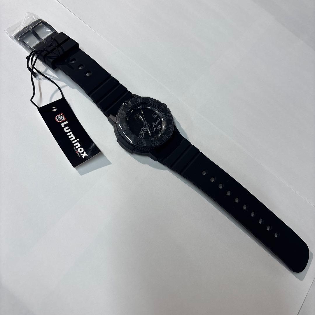 未使用品　岩城滉一　限定Luminox ブラック ラバーベルト 時計