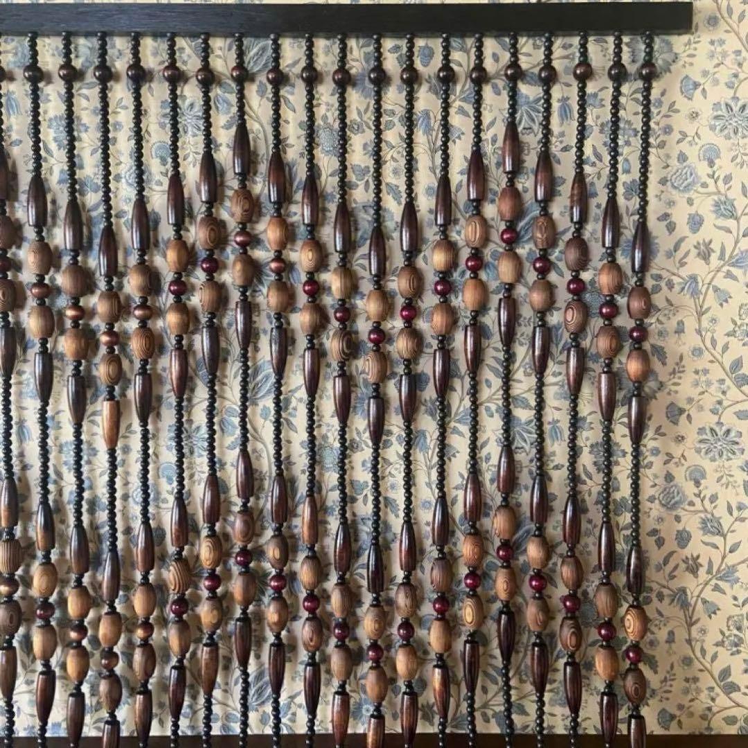 昭和レトロ　珠のれん　暖簾　当時物　アンティーク