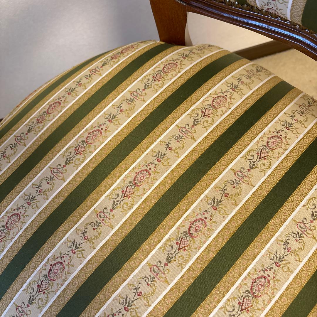 アンティーク 調/ロココ調/クラシック/猫脚アームチェアロココ調肘掛けチェア