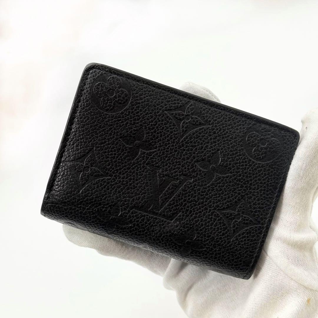 ✨極美品 現行モデル✨ルイヴィトン アンプラント クレア 折り財布 ブラック箱袋