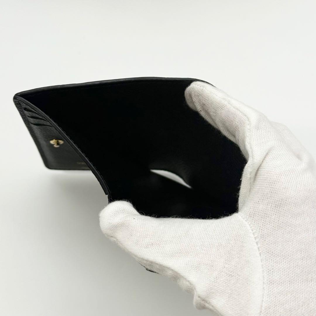 ✨極美品 現行モデル✨ルイヴィトン アンプラント クレア 折り財布 ブラック箱袋