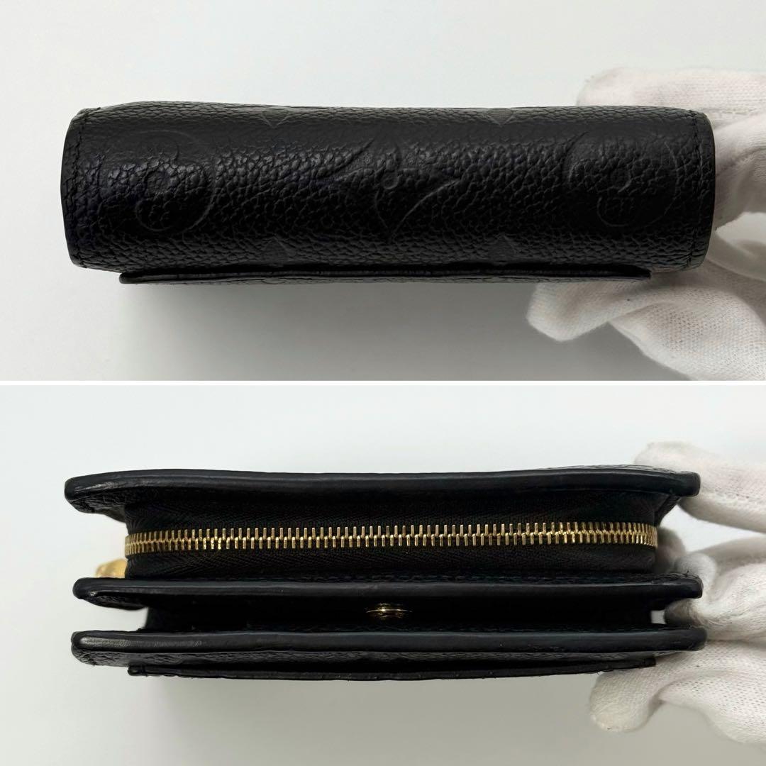 ✨極美品 現行モデル✨ルイヴィトン アンプラント クレア 折り財布 ブラック箱袋