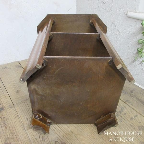 イギリス アンティーク 家具 CC41 ブックテーブル 本棚 英国 6481d