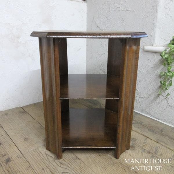 イギリス アンティーク 家具 CC41 ブックテーブル 本棚 英国 6481d