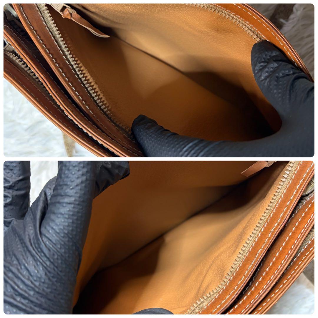 は*な様 美品✨ OLD CELINE セリーヌ マカダム ハンドバッグ レザー