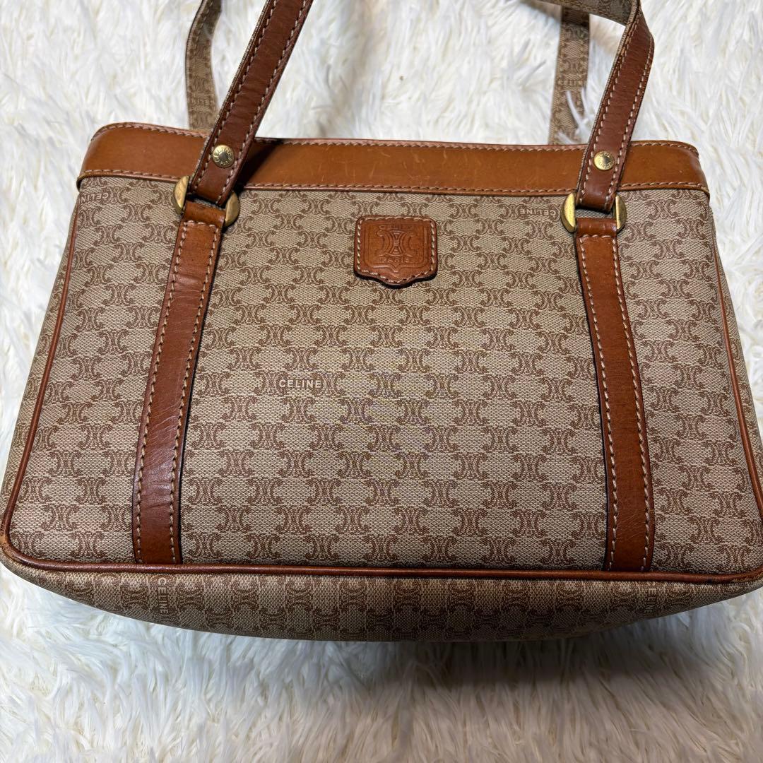 は*な様 美品✨ OLD CELINE セリーヌ マカダム ハンドバッグ レザー