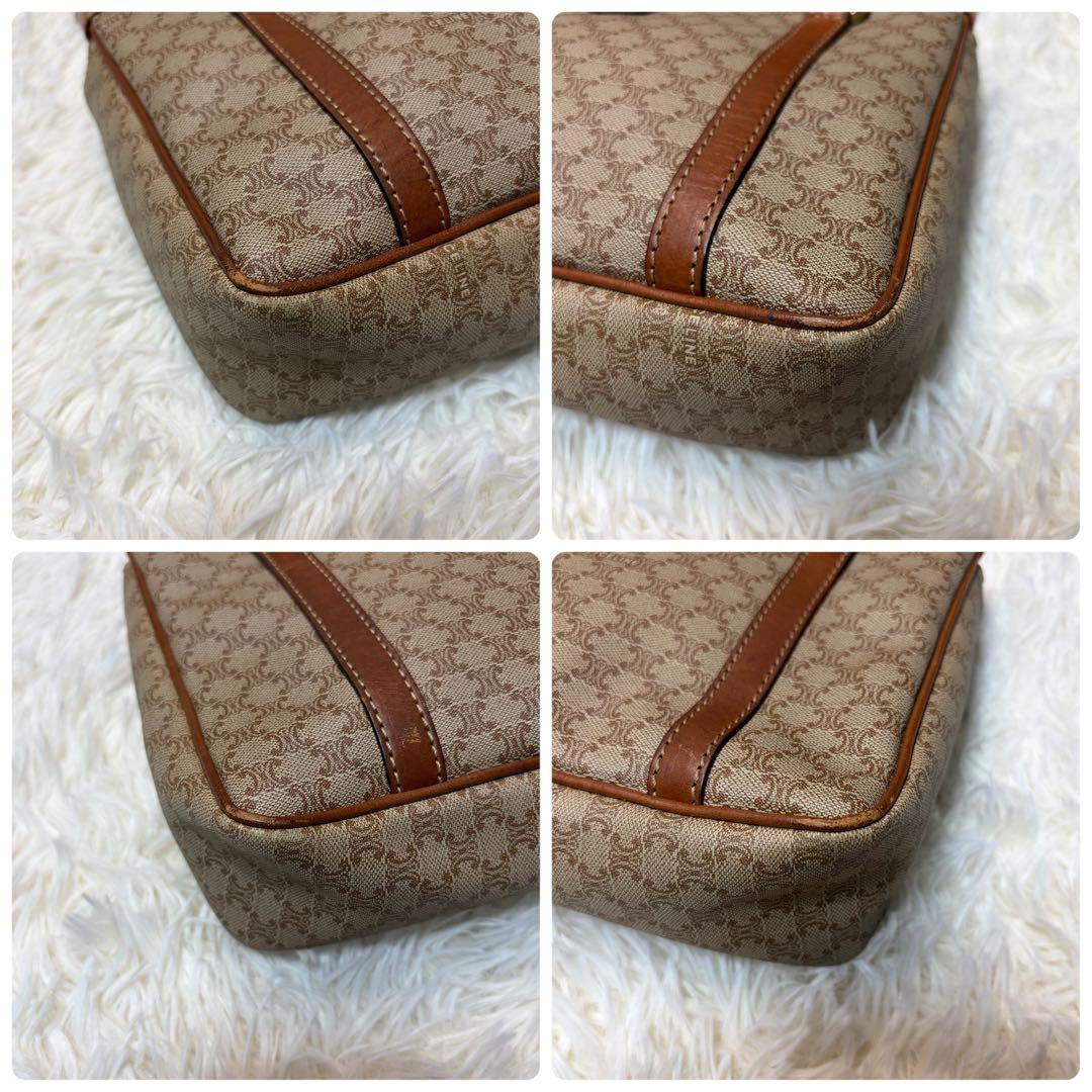 は*な様 美品✨ OLD CELINE セリーヌ マカダム ハンドバッグ レザー