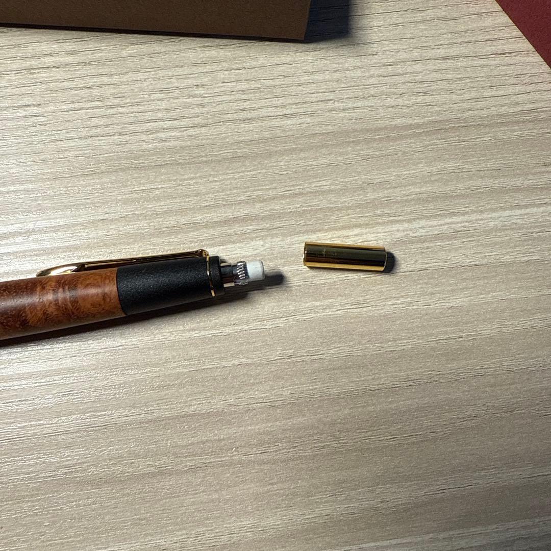 ボナンペン　真鍮金具　本花梨瘤