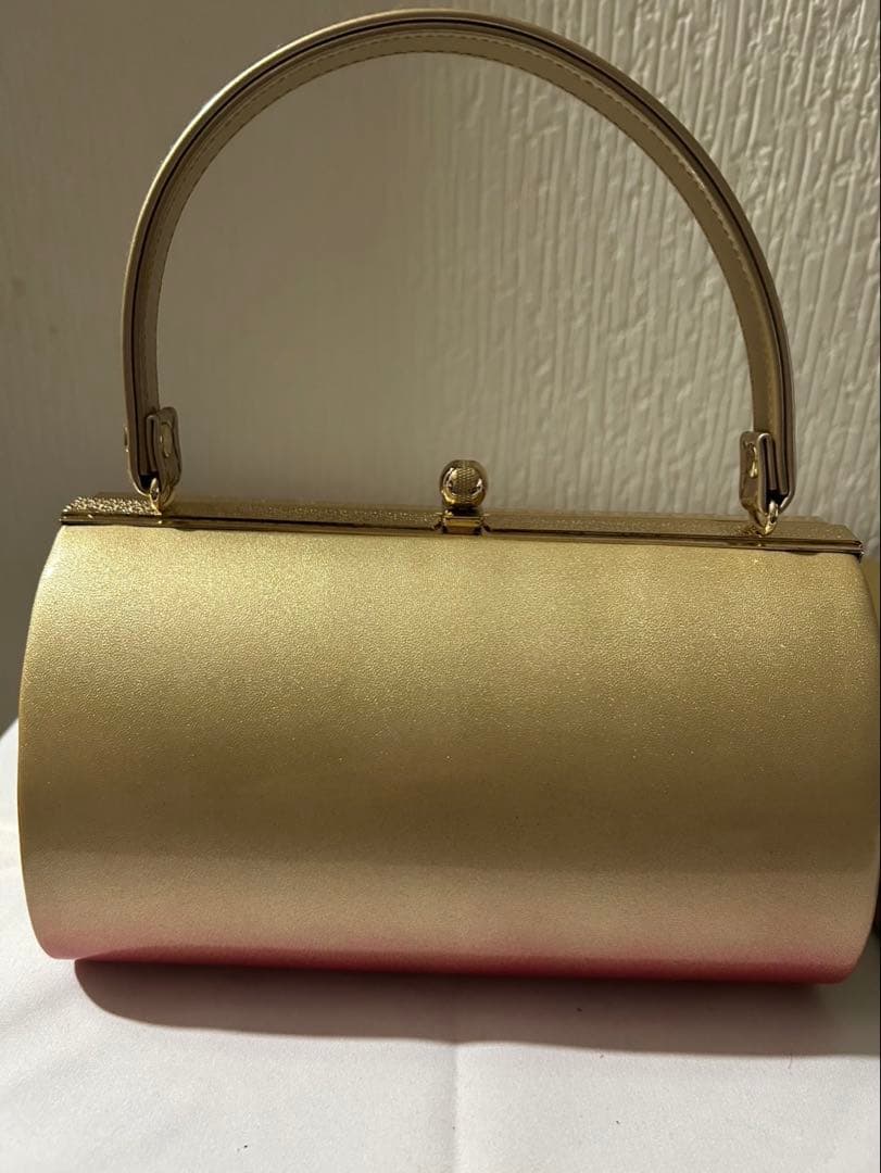 花柄ゴールド 草履バックセット　LL振袖　成人式　華やか