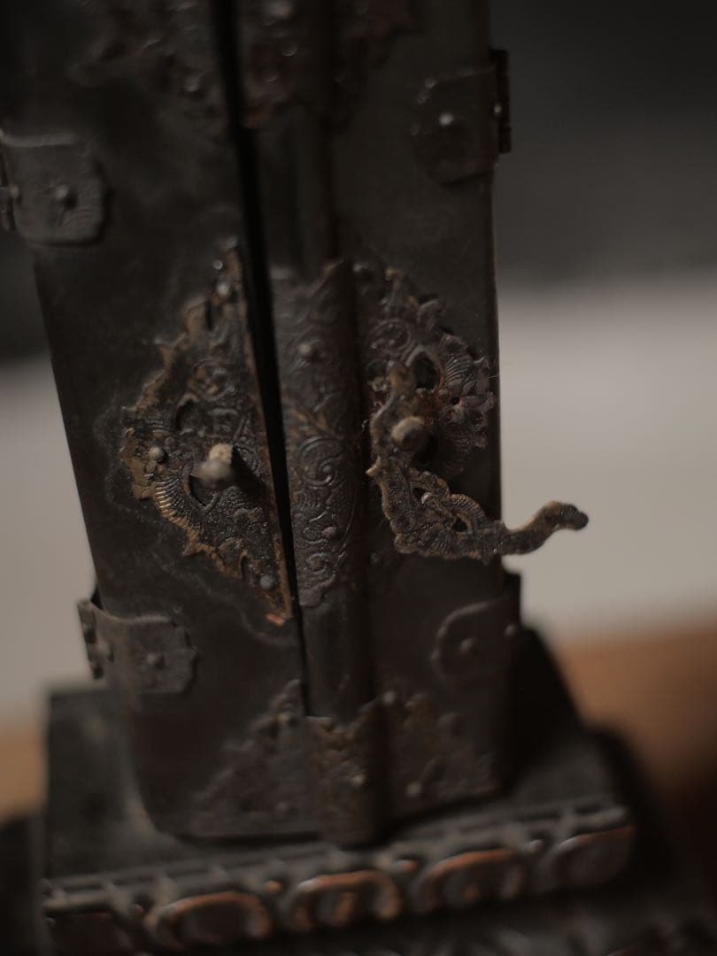 厨子　木製　骨董品　骨董　コレクション　古家具　古道具　アンティーク　昭和レトロ