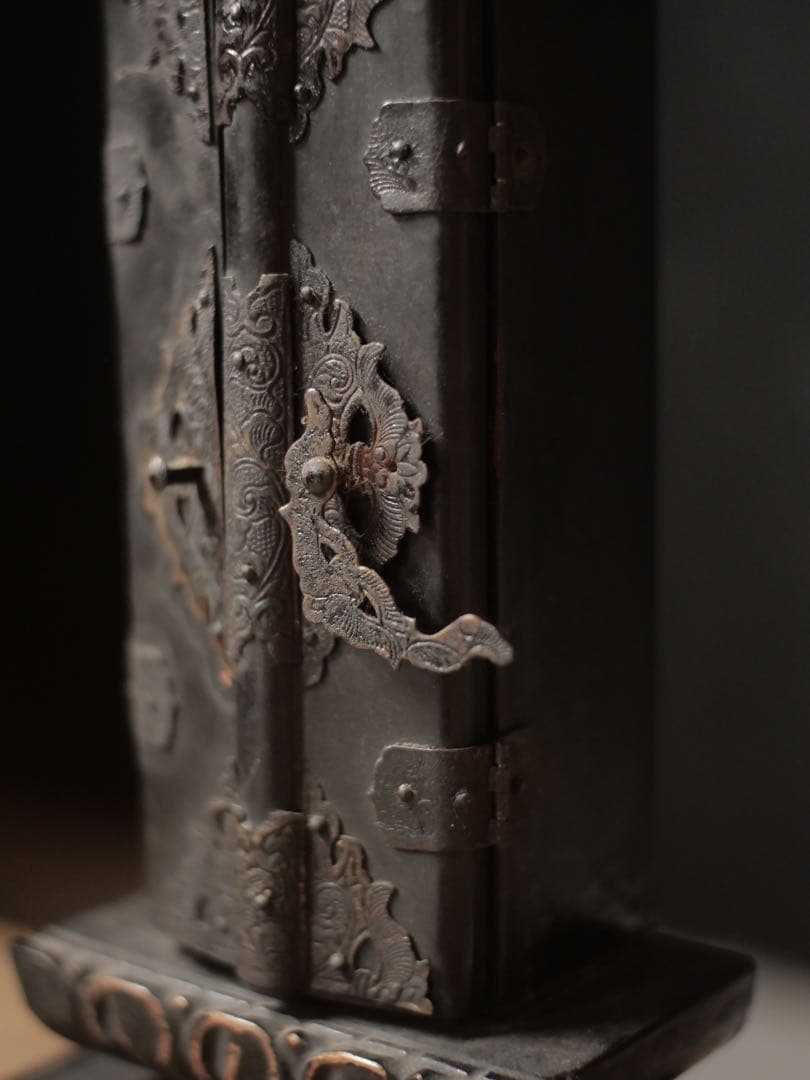 厨子　木製　骨董品　骨董　コレクション　古家具　古道具　アンティーク　昭和レトロ