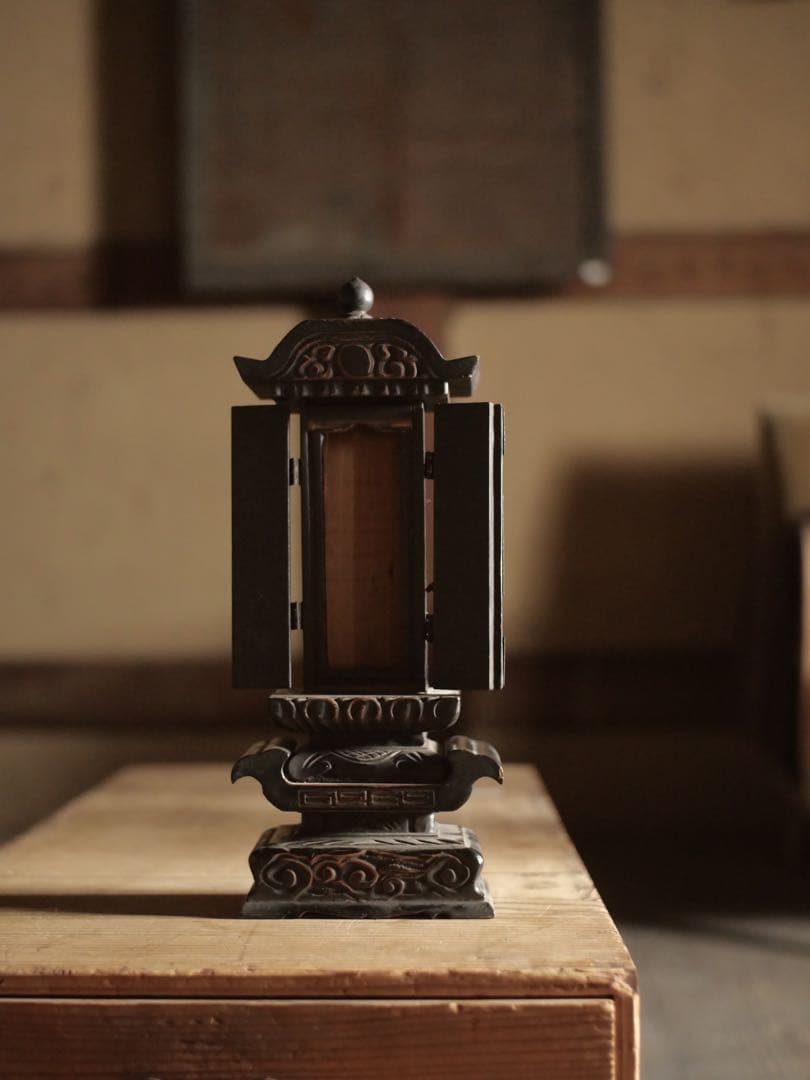 厨子　木製　骨董品　骨董　コレクション　古家具　古道具　アンティーク　昭和レトロ