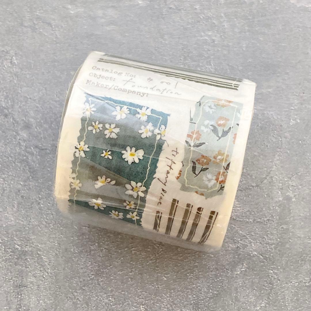 pion《花布》海外マスキングテープ　マステ 【1800】