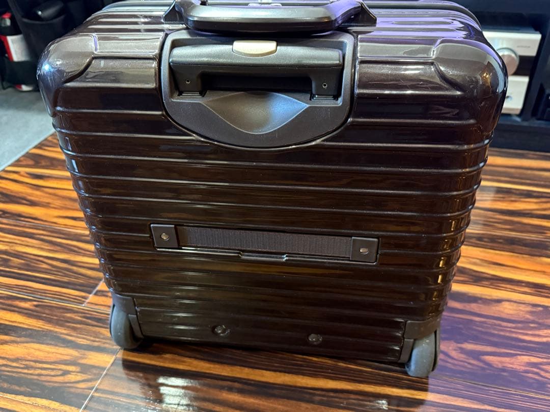 旅*は様 美品　RIMOWAリモワ　サルサデラックス　ビジネストロリー2輪　ブラ
