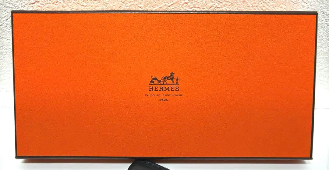 【美品】エルメス クルードセル手袋ブラック ラムレザーカシミア ¥177,100