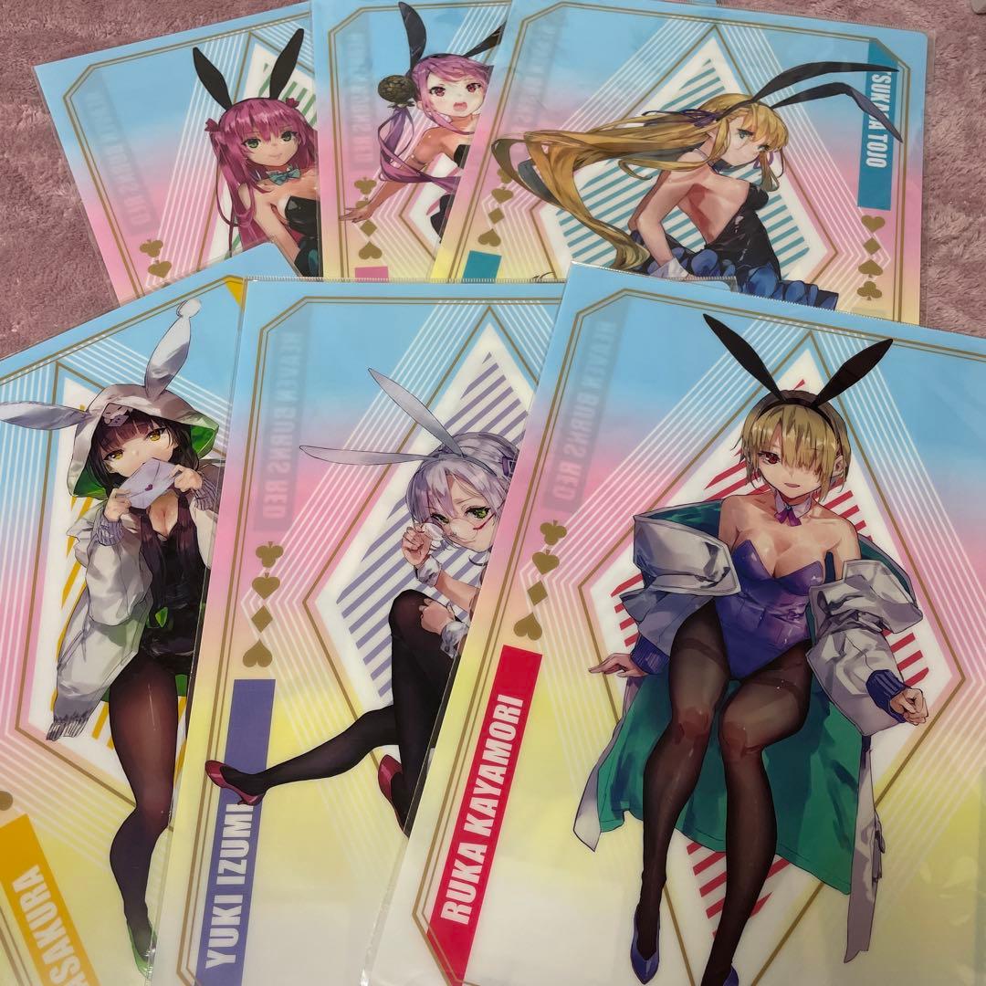 ヘブバン展限定♦︎匿名発送♦︎【ヘブンバーンズレッド】クリアファイル6枚セット