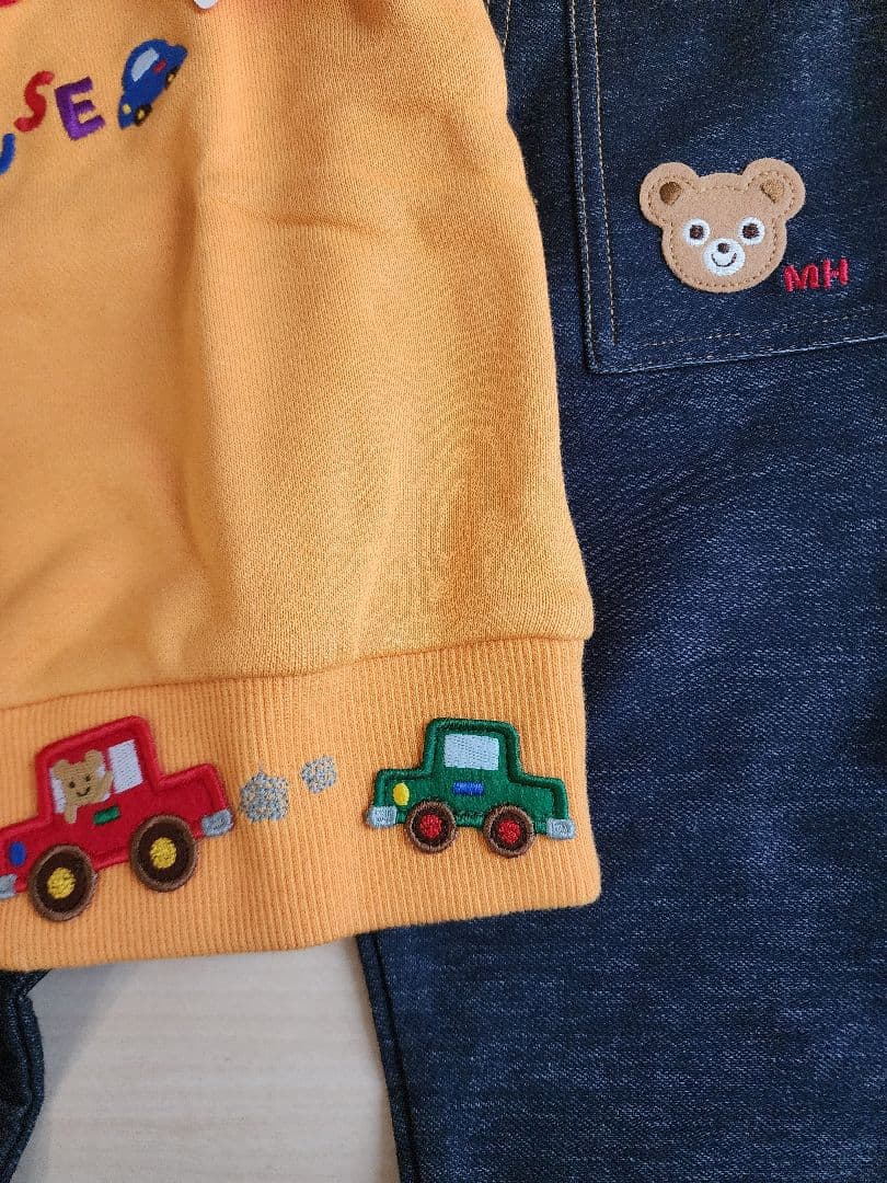 新品　ミキハウス トレーナーとパンツセット 100cm