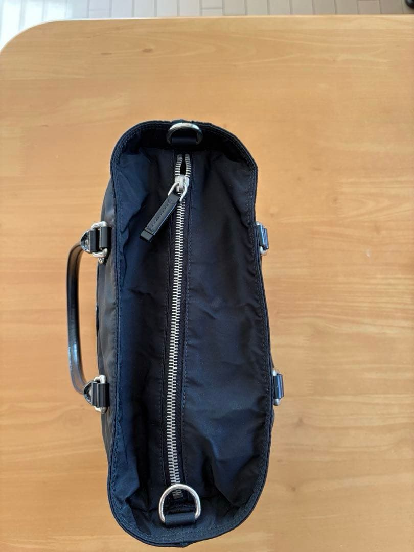 PRADA プラダ ナイロントートバッグ ブラック／ショルダーベルト付