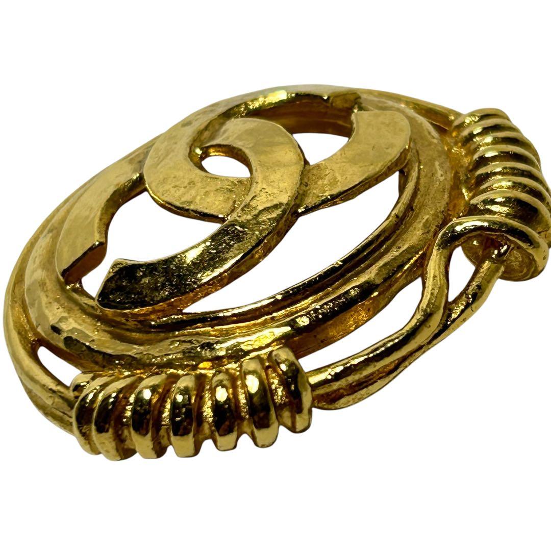 CHANEL ブローチ　ココマーク　ゴールド　ヴィンテージシャネル