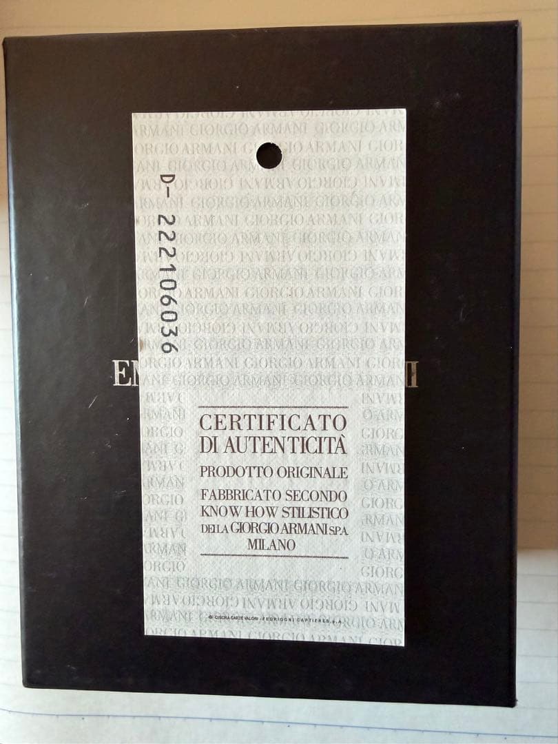 EMPORIO ARMANI スケルトンアナログ腕時計