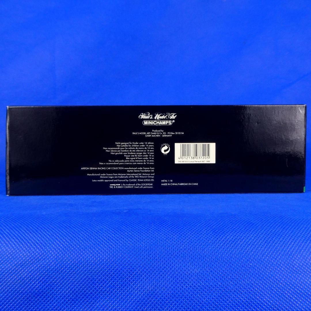 アイルトン・セナ★ロータスルノー９８T★１２★１９８６年★セナコレクション限定品