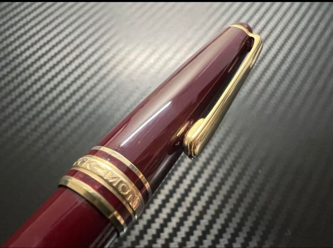 モンブラン マイスターシュテュック 144 万年筆 ボルドー 全金 EF 極細