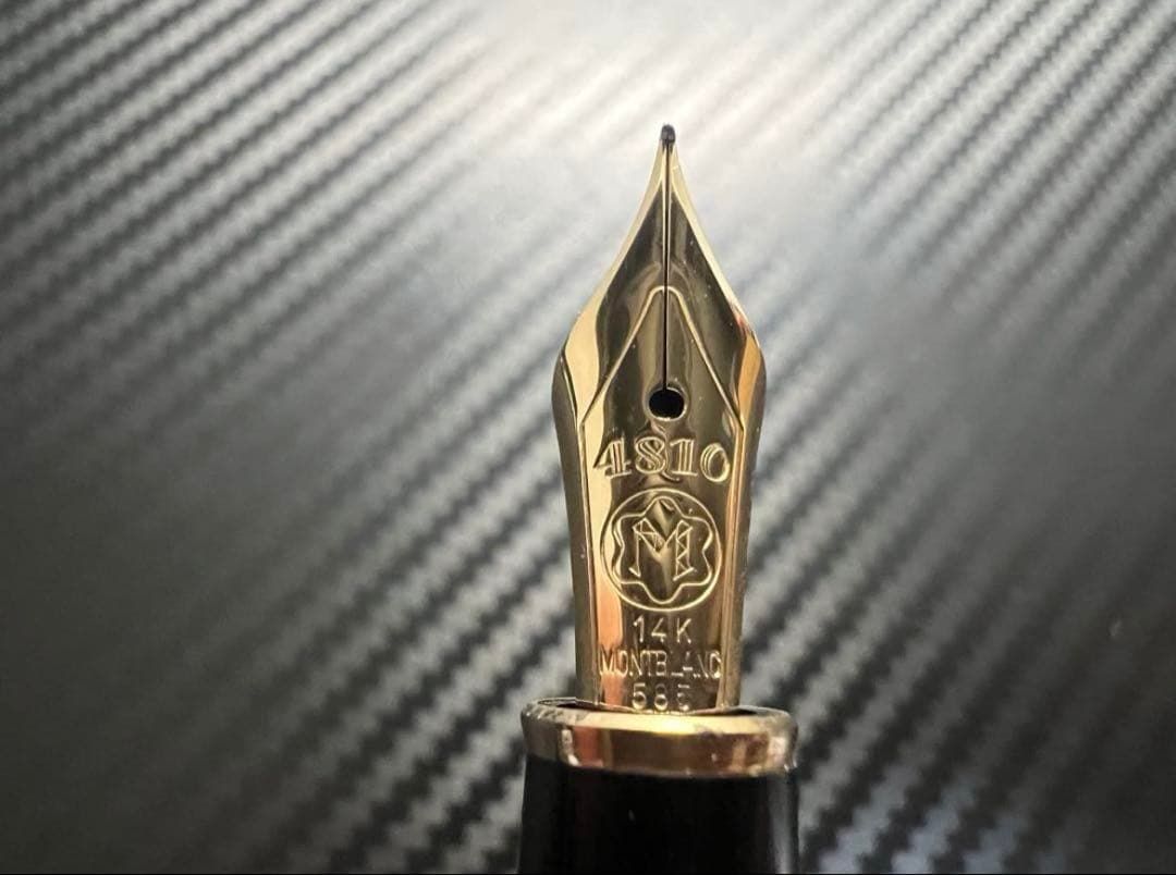 モンブラン マイスターシュテュック 144 万年筆 ボルドー 全金 EF 極細