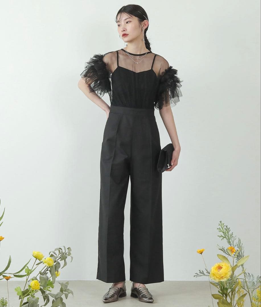 kana チュール ティアード オールインワン　結婚式お呼ばれ