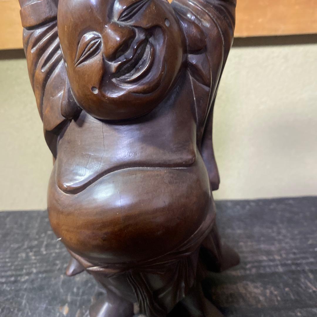 中国古玩　木彫布袋