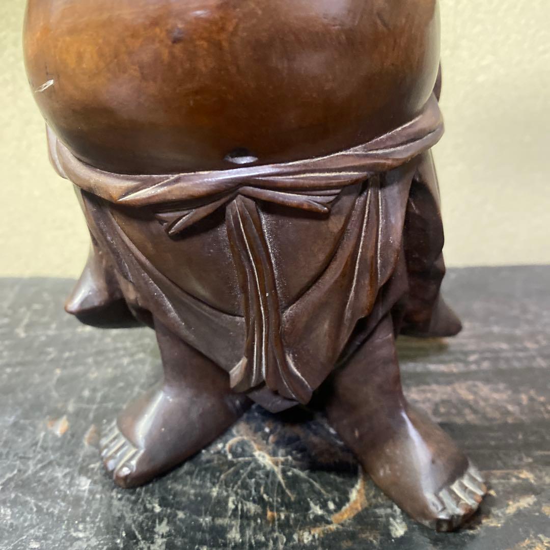 中国古玩　木彫布袋