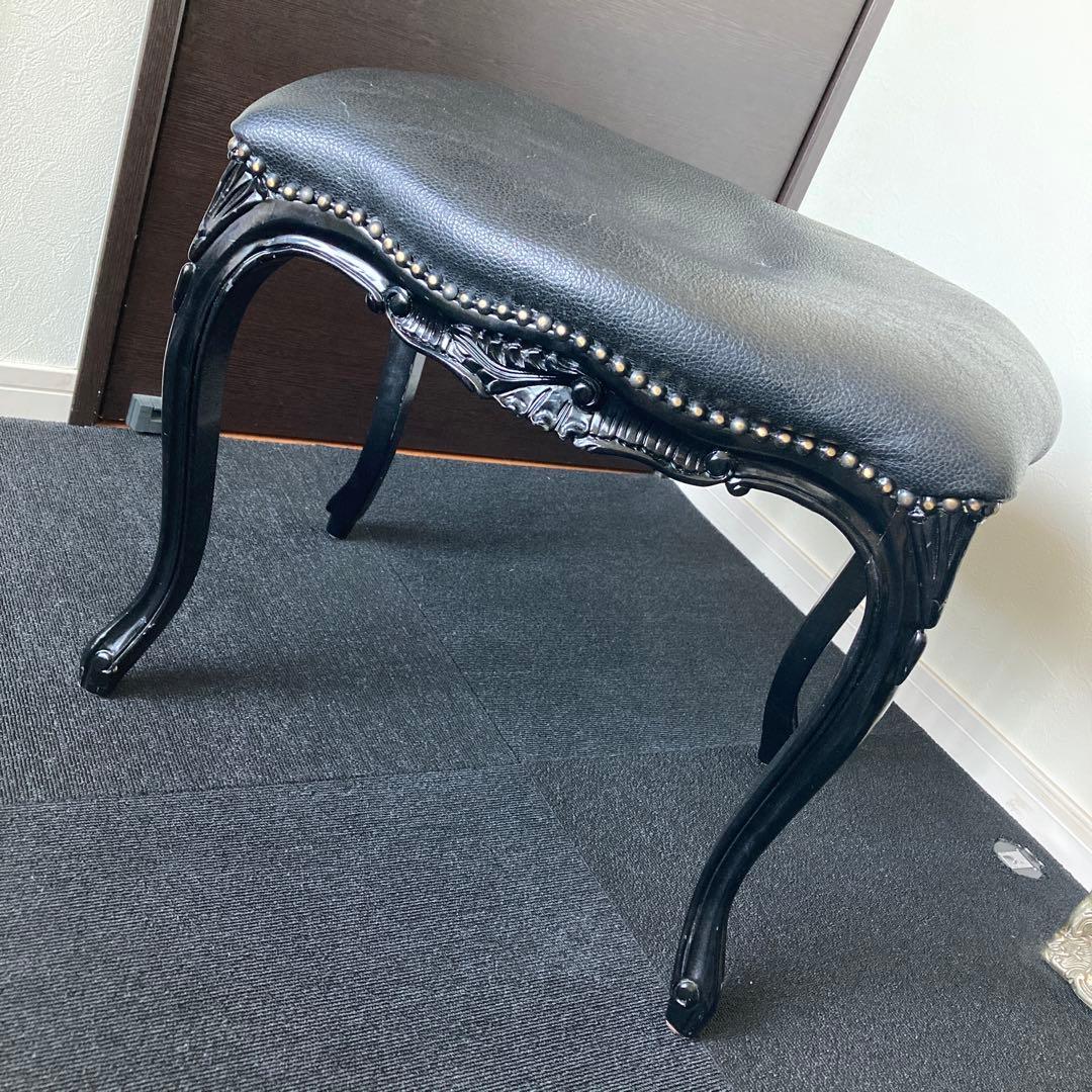 ロココ調　アンティーク 猫脚スツール