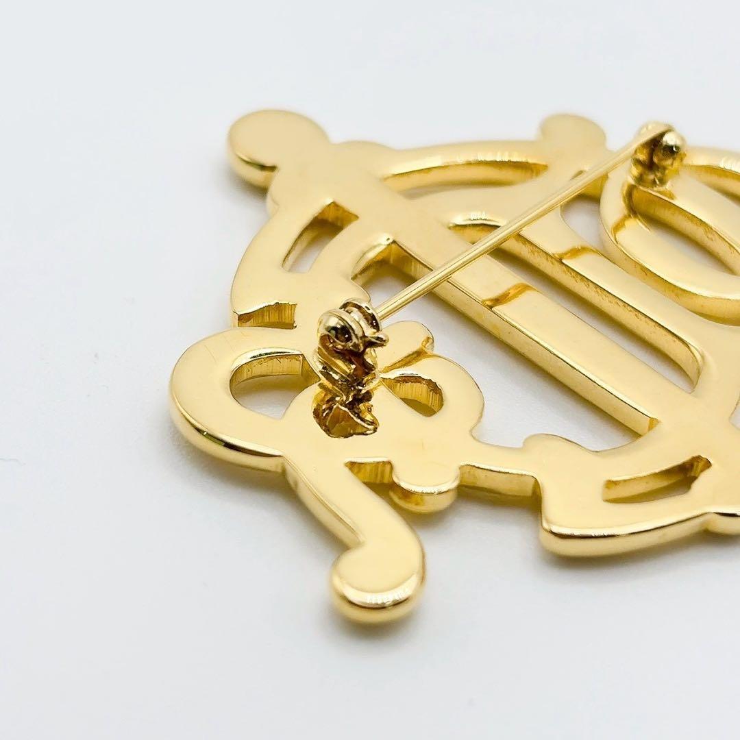 Christian Dior ディオール ヴィンテージ エンブレムロゴ ブローチ