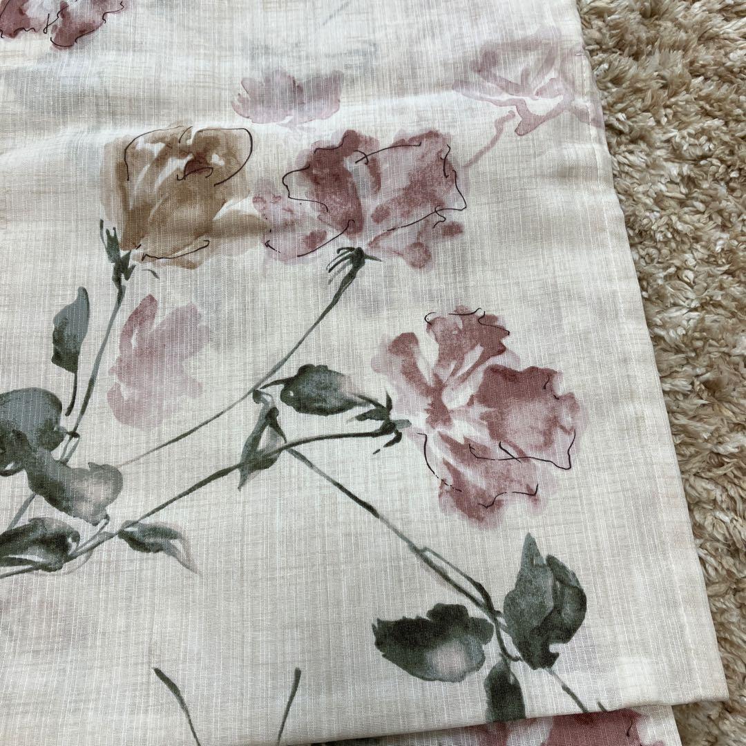 DITA花柄浴衣・帯セット　下駄　試着のみ　腰紐無し