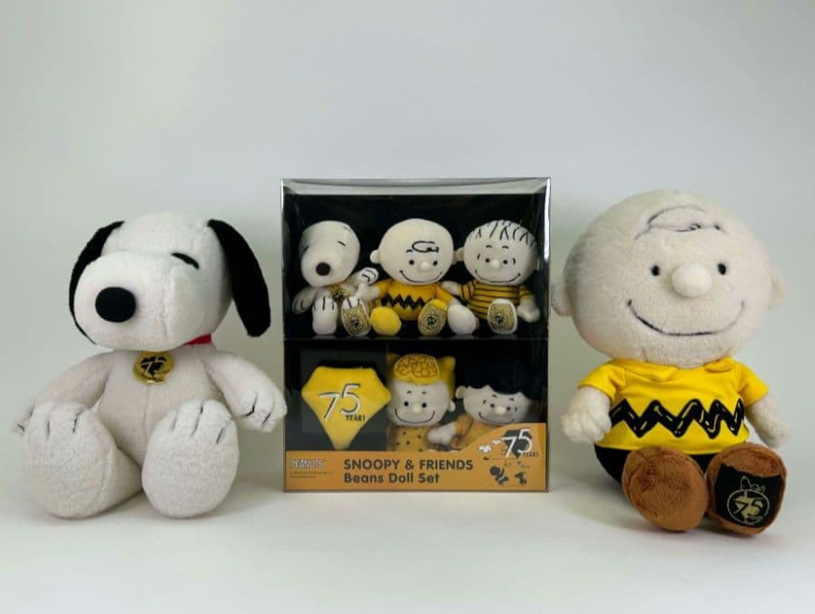 ✶スヌーピー75周年✶75thビーンドールセット✶ぬいぐるみセット✶マスコット