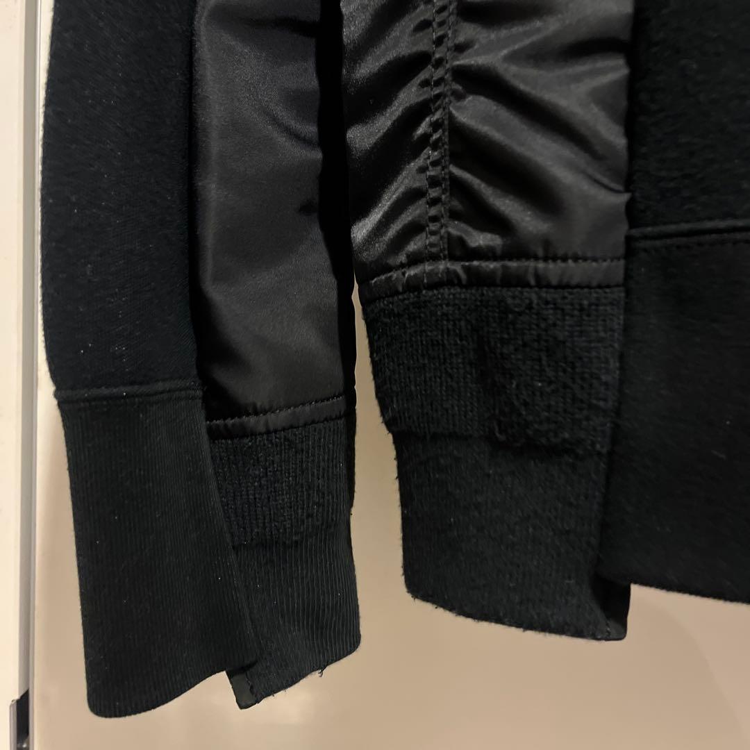 SACAI | ジップアップパーカー　ブラック