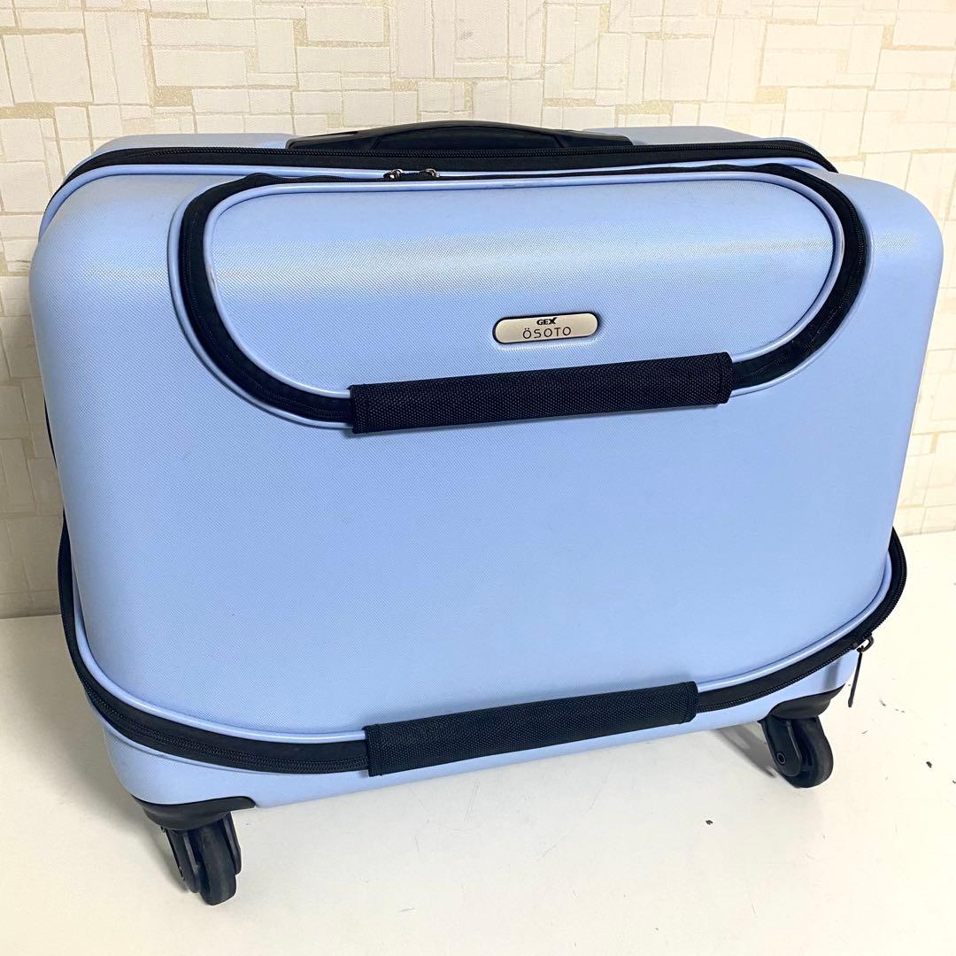 GEX ペット用キャリーバッグ OSOTOキャリーローラー スカイブルー