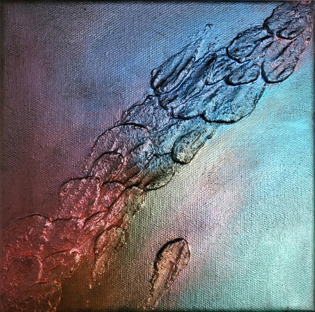 Earth/ テクスチャーアート 18×18㎝ S0 原画1点のみ モダンアート