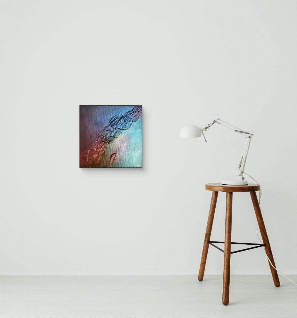 Earth/ テクスチャーアート 18×18㎝ S0 原画1点のみ モダンアート