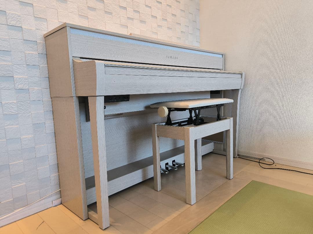 電子ピアノ CLP-675WA ホワイトアッシュ調 [88鍵盤]2017年製