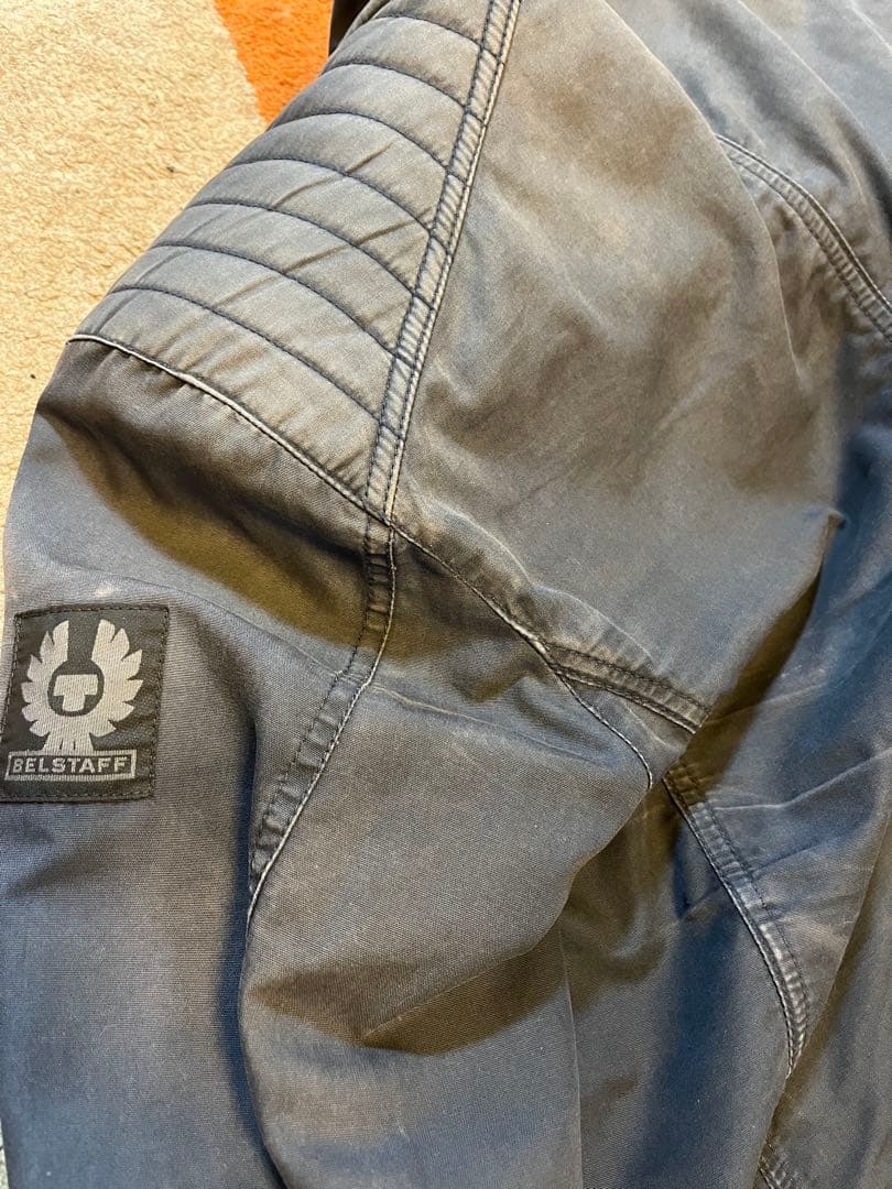 BELSTAFF V-Racer ネイビー シングルライダースジャケット