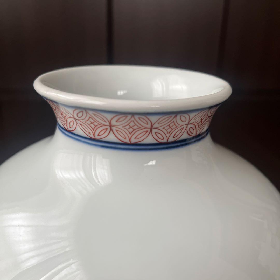 酒井田柿右衛門　二重角福　花瓶