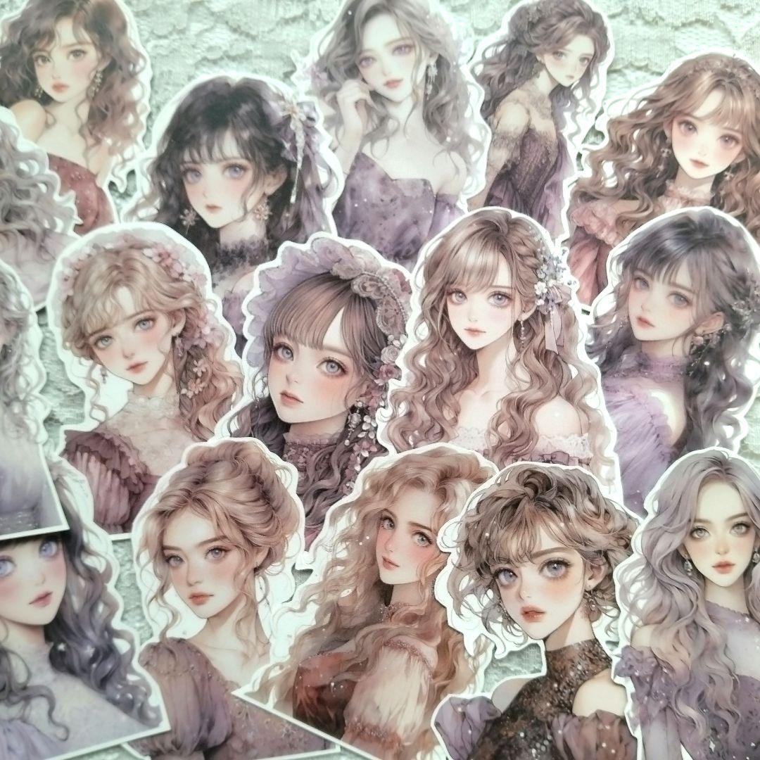 ♡コラージュ素材　コラージュシート　ダイカット　16枚　922